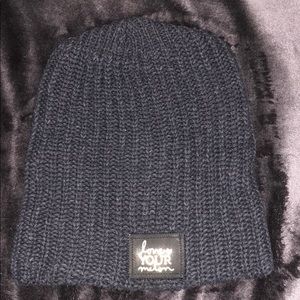 Love Your Melon Black Gold foil beanie